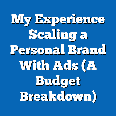 My Experience Scaling a Personal Brand With Ads (A Budget Breakdown)