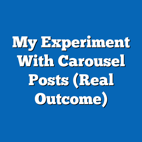 My Experiment With Carousel Posts (Real Outcome)