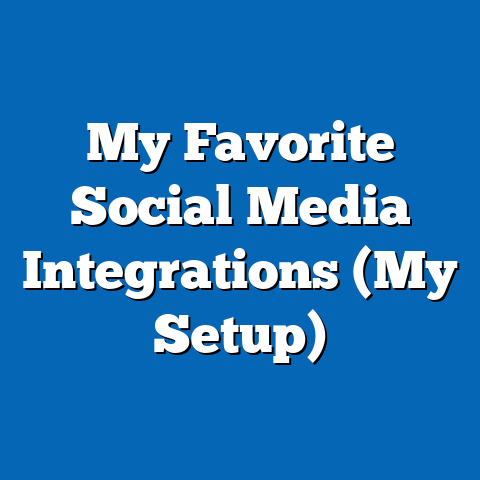 My Favorite Social Media Integrations (My Setup)