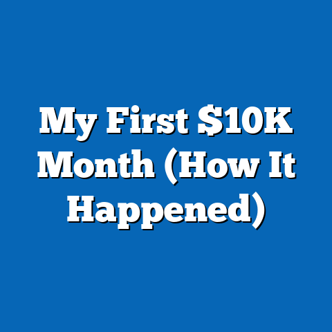 My First $10K Month (How It Happened)