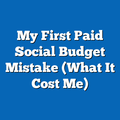 My First Paid Social Budget Mistake (What It Cost Me)