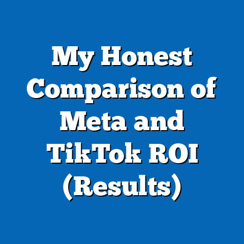 My Honest Comparison of Meta and TikTok ROI (Results)