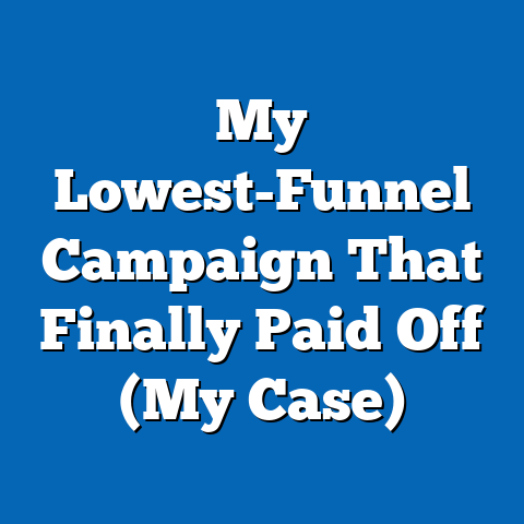 My Lowest-Funnel Campaign That Finally Paid Off (My Case)