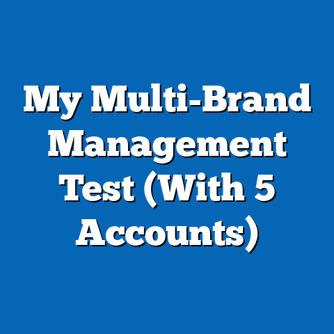 My Multi-Brand Management Test (With 5 Accounts)