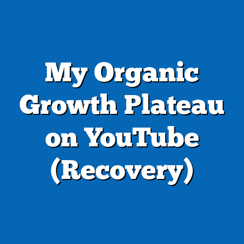 My Organic Growth Plateau on YouTube (Recovery)
