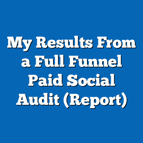 My Results From a Full Funnel Paid Social Audit (Report)