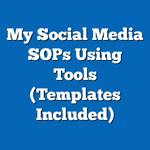 My Social Media SOPs Using Tools (Templates Included)