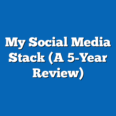 My Social Media Stack (A 5-Year Review)