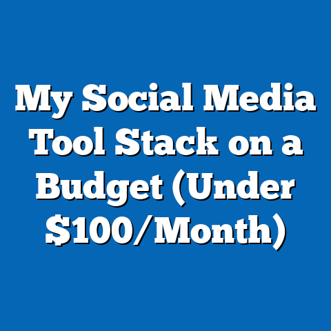 My Social Media Tool Stack on a Budget (Under $100/Month)