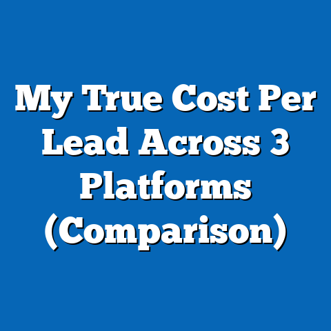 My True Cost Per Lead Across 3 Platforms (Comparison)
