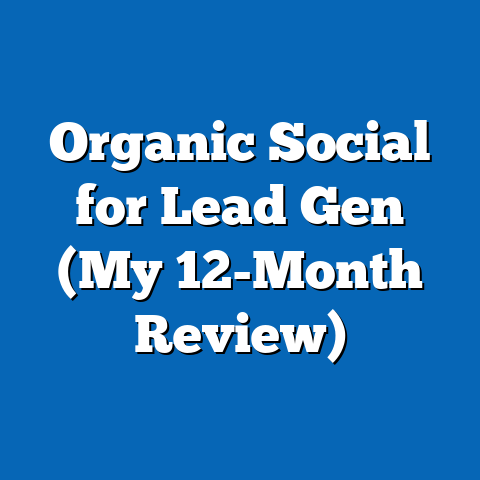 Organic Social for Lead Gen (My 12-Month Review)