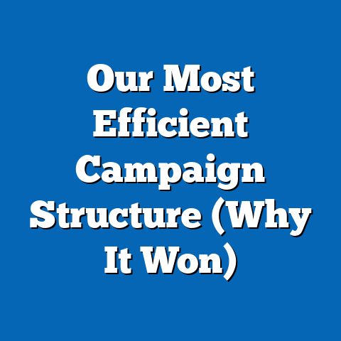 Our Most Efficient Campaign Structure (Why It Won)