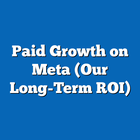 Paid Growth on Meta (Our Long-Term ROI)