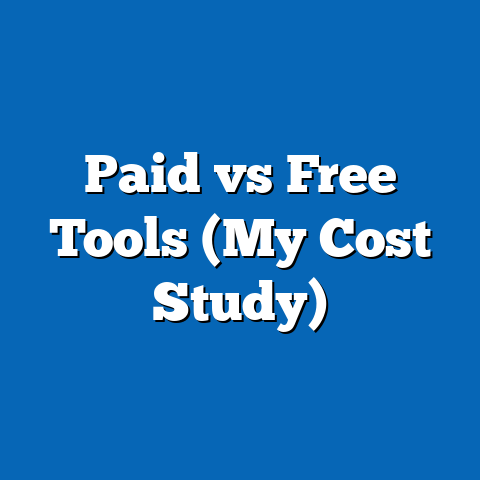 Paid vs Free Tools (My Cost Study)
