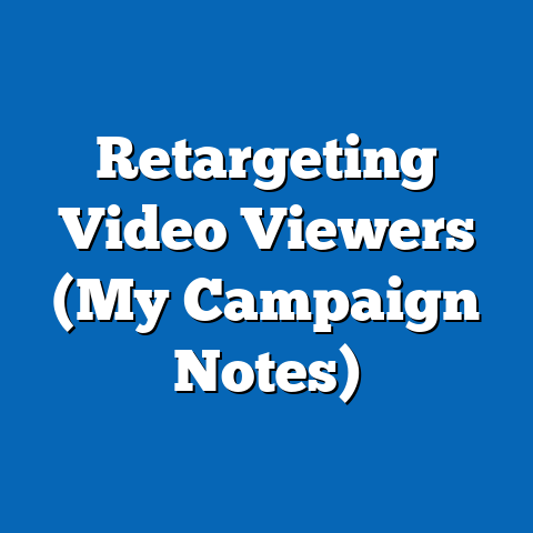 Retargeting Video Viewers (My Campaign Notes)