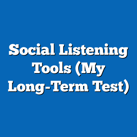Social Listening Tools (My Long-Term Test)