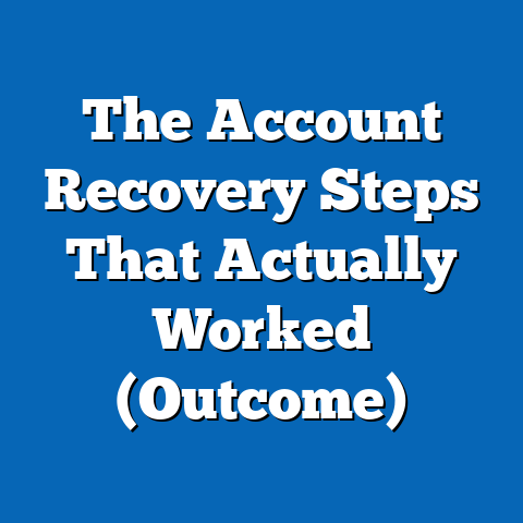 The Account Recovery Steps That Actually Worked (Outcome)