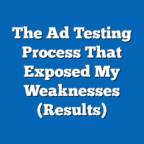 The Ad Testing Process That Exposed My Weaknesses (Results)