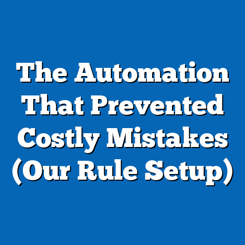 The Automation That Prevented Costly Mistakes (Our Rule Setup)