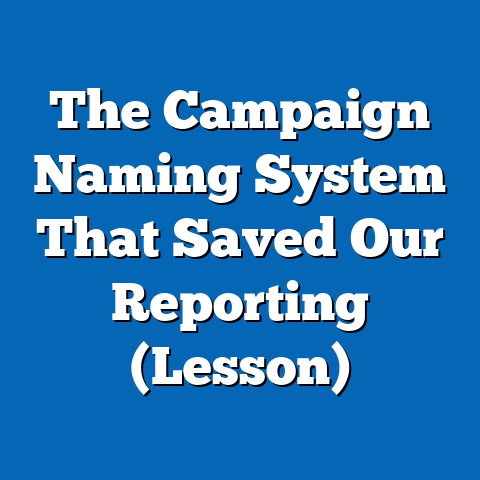 The Campaign Naming System That Saved Our Reporting (Lesson)