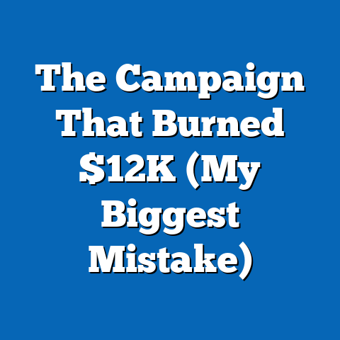 The Campaign That Burned $12K (My Biggest Mistake)