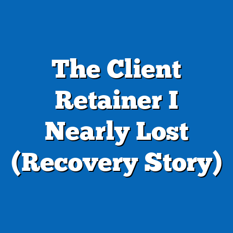 The Client Retainer I Nearly Lost (Recovery Story)