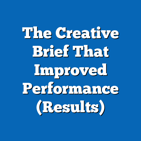 The Creative Brief That Improved Performance (Results)