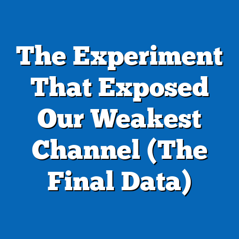 The Experiment That Exposed Our Weakest Channel (The Final Data)