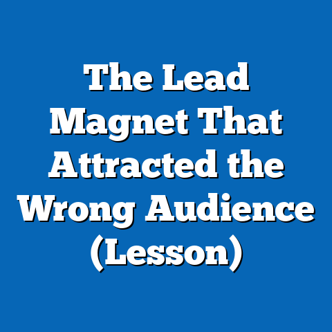The Lead Magnet That Attracted the Wrong Audience (Lesson)