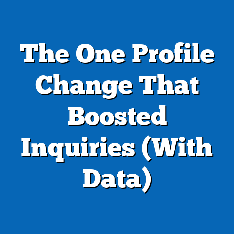 The One Profile Change That Boosted Inquiries (With Data)