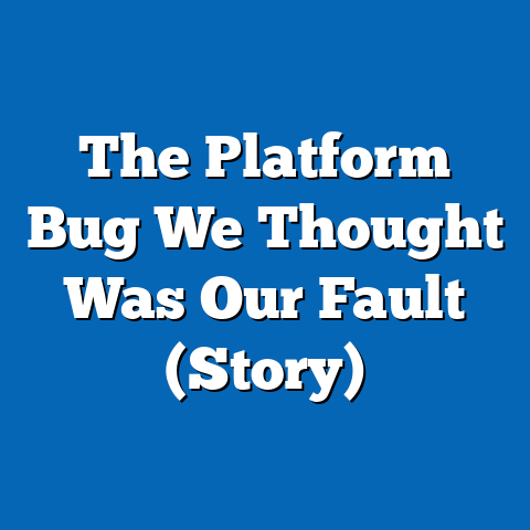 The Platform Bug We Thought Was Our Fault (Story)