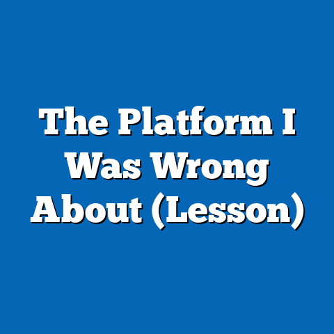 The Platform I Was Wrong About (Lesson)