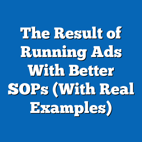 The Result of Running Ads With Better SOPs (With Real Examples)
