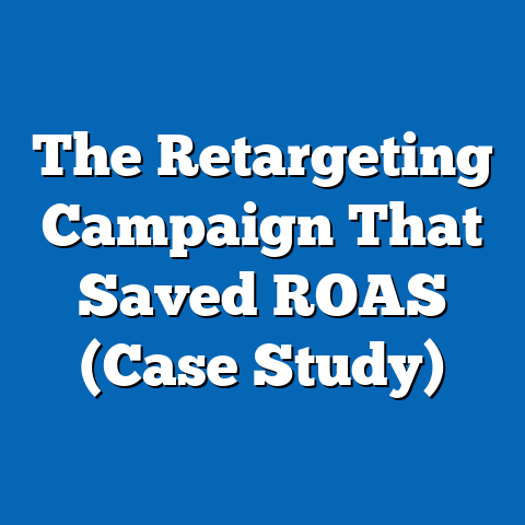 The Retargeting Campaign That Saved ROAS (Case Study)
