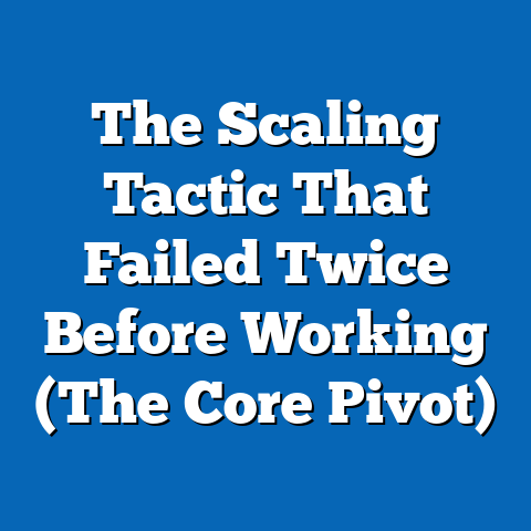 The Scaling Tactic That Failed Twice Before Working (The Core Pivot)