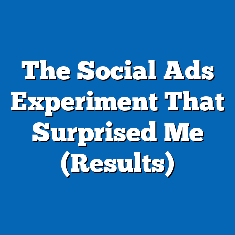 The Social Ads Experiment That Surprised Me (Results)