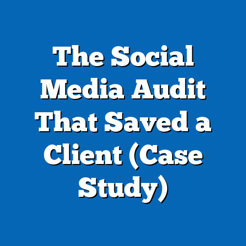 The Social Media Audit That Saved a Client (Case Study)