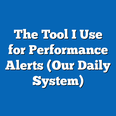 The Tool I Use for Performance Alerts (Our Daily System)