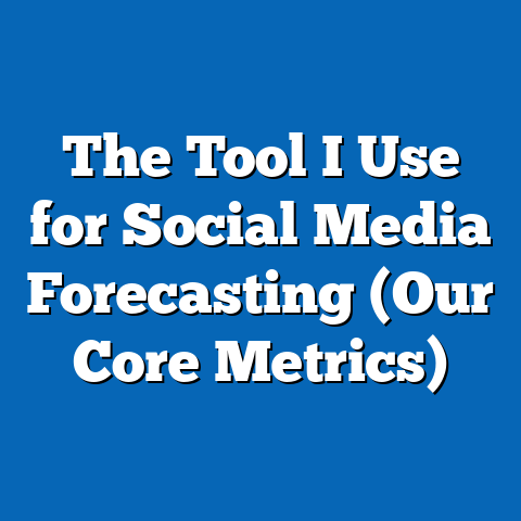 The Tool I Use for Social Media Forecasting (Our Core Metrics)
