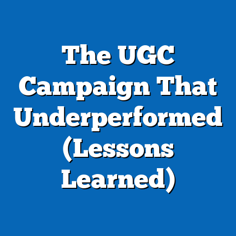 The UGC Campaign That Underperformed (Lessons Learned)