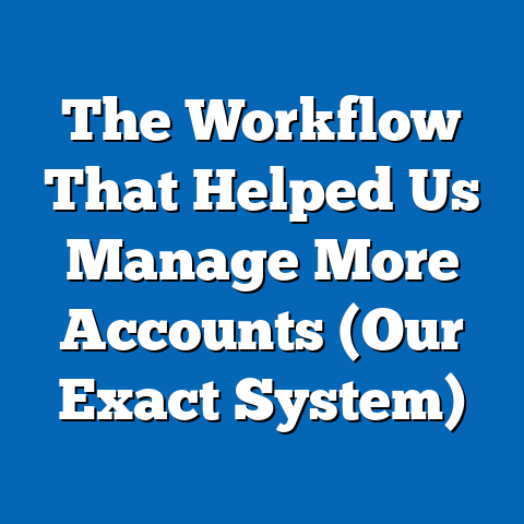 The Workflow That Helped Us Manage More Accounts (Our Exact System)