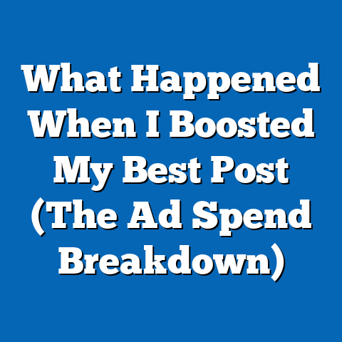 What Happened When I Boosted My Best Post (The Ad Spend Breakdown)