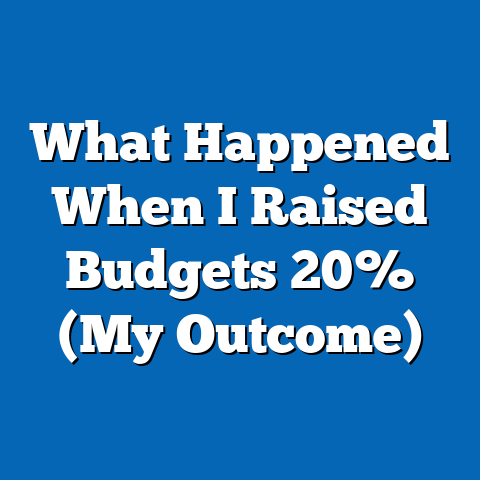What Happened When I Raised Budgets 20% (My Outcome)