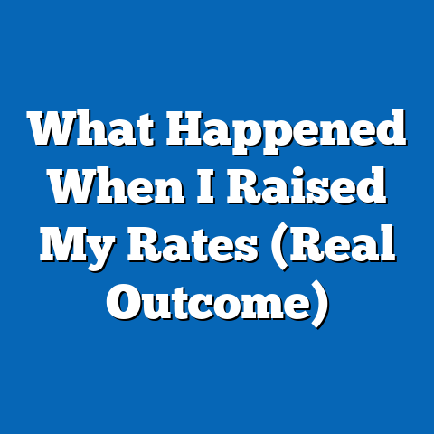 What Happened When I Raised My Rates (Real Outcome)
