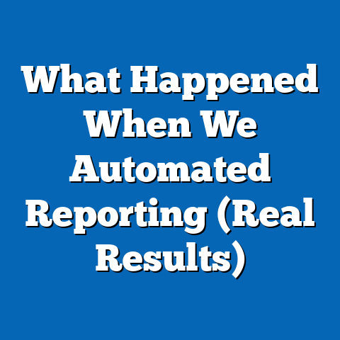 What Happened When We Automated Reporting (Real Results)