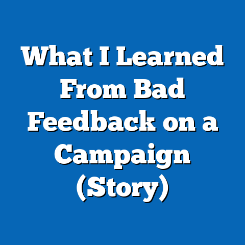 What I Learned From Bad Feedback on a Campaign (Story)