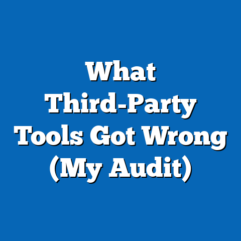 What Third-Party Tools Got Wrong (My Audit)