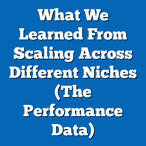 What We Learned From Scaling Across Different Niches (The Performance Data)