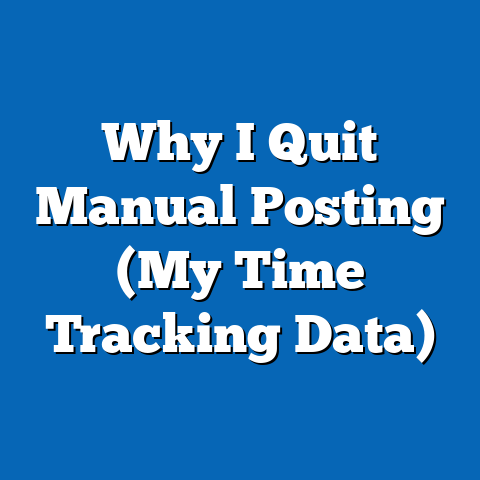 Why I Quit Manual Posting (My Time Tracking Data)