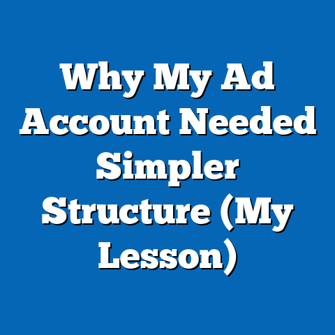 Why My Ad Account Needed Simpler Structure (My Lesson)